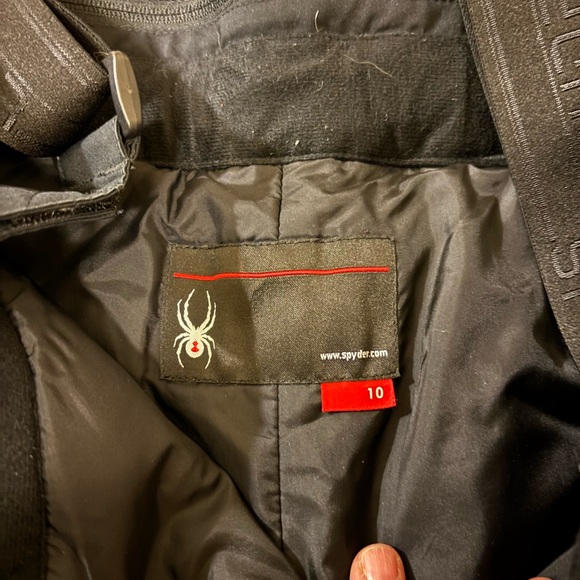 Spyder boys insulated ski bib/pant with base layer - Picture 2 of 3